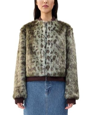 Unreal Fur Foliage Jacket - Grey