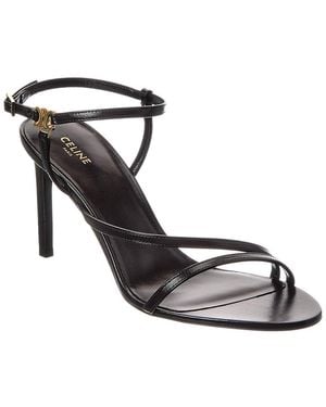 Celine Ava Leather Sandal - Metallic