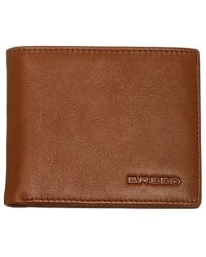 Breed Locke Leather Wallet - Brown