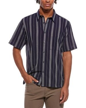 Theory Noll Summer Dobby Shirt - Blue