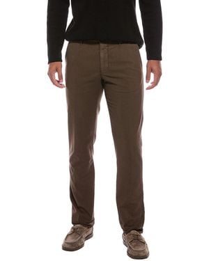 Slowear Flat Front Regular Fit Pant - Black