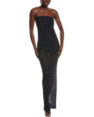 retroféte Villy Sequin Gown - Black