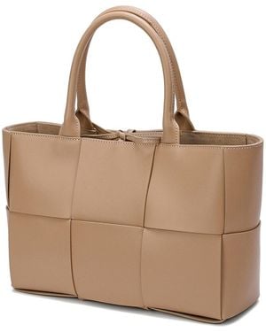Tiffany & Fred Paris Woven Smooth Leather Tote - Multicolour
