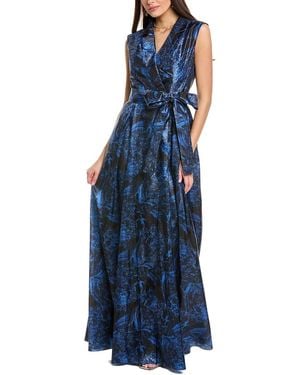 Rene Ruiz Sleeveless Shirtdress - Blue