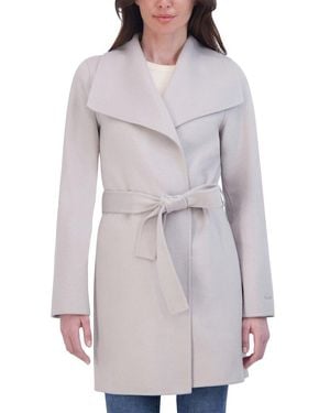 Tahari Double Face Wool-Blend Coat - Grey