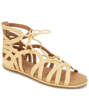 Gentle Souls By Kenneth Cole Break My Heart 3 Leather Sandal - Metallic