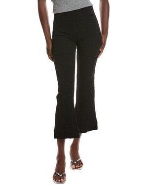 Ganni Textured Suiting Cropped Pant - Black