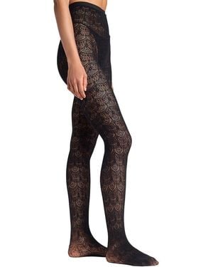 Stems Emilia Lace Tattoo Tight - Blue