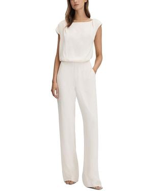 Reiss Aurelia Open Back Jumpsuit - White
