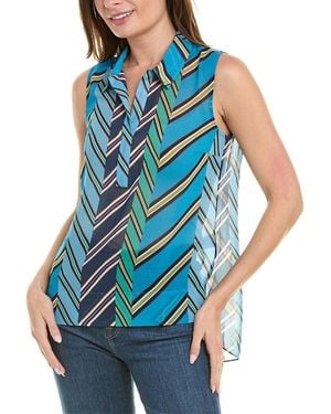 Cabi Ascot Top - Blue