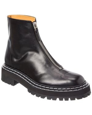 Proenza Schouler Chunky Leather Boot - Black