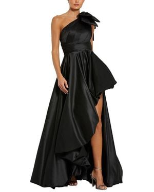 Mac Duggal Bow High-Low Dress - Black