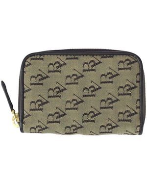 Bottega Veneta Canvas Card Case (authentic Pre-loved) - Grey