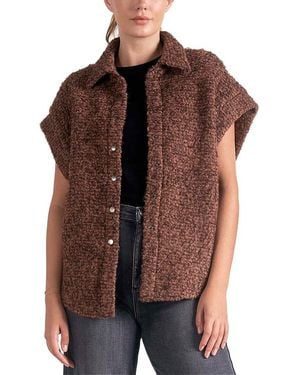 Elan Wool-Blend Vest - Brown