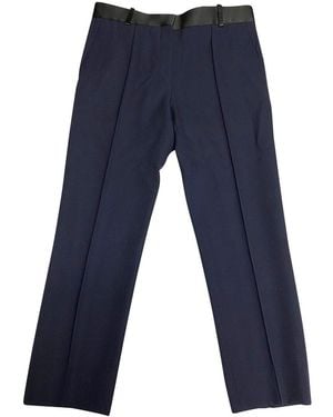 Celine Straight Pants, Size Fr, 34 (authentic Pre-loved) - Blue