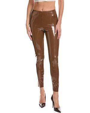 Commando Faux Patent Legging - Brown