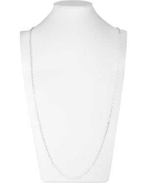 Italian Silver Italian Chain Necklace - White