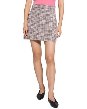 Theory A-Line Mini Skirt - White