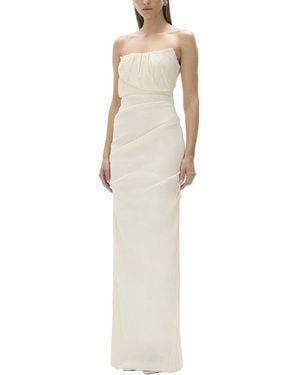 Rachel Gilbert Sienna Fitted Gown - White
