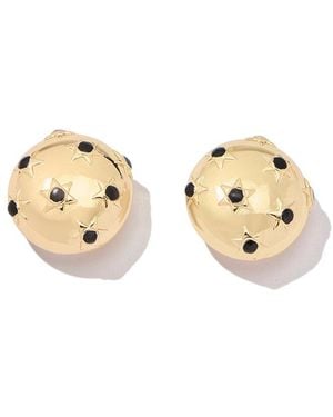 Carolina Herrera Starburst Dome Clip-On Earrings - Natural