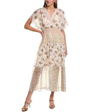 LAYERED WITH LOVE Embellished Maxi Dress - Natural