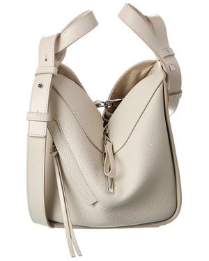 Loewe Compact Hammock Leather Hobo Bag - Natural