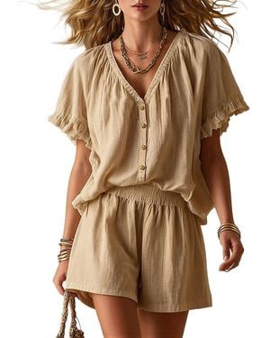 Vincent 2Pc T-Shirt & Short Set - Brown