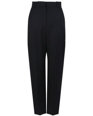 McQueen Barathea Wool Cigarette Trouser - Black