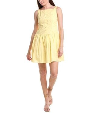 Julia Jordan Poplin Sleeveless Mini Dress - Yellow