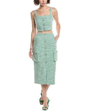 Black Halo Roland 2pc Midi Dress - Green