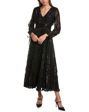 Taylor Glitter A-line Dress - Black