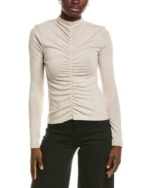Michael Stars Evelyn Ruched Top - White