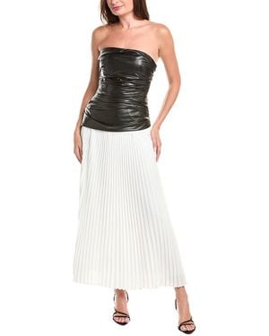 Jonathan Simkhai Arie Strapless Bustier Midi Dress - White