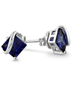 Rina Limor 2.68 Ct. Tw. Lab-Grown Sapphire Stud Earrings - Blue