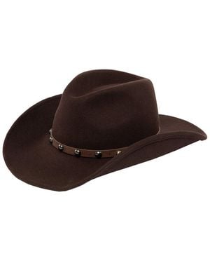 Frye Pinch Crown Wool Cowboy Hat - Brown