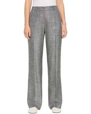 Lafayette 148 New York Gates Full Leg Pant - Grey