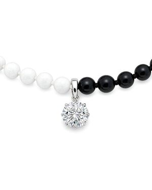 Prince Diamond & Jewelry 14K 7.00 Ct. Tw. Lab-Grown Diamond Beads Pendant - Multicolour
