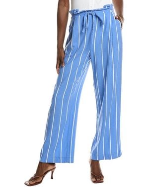 NVLT Linen-Blend Pant - Blue