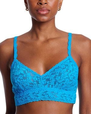Hanky Panky V-Neck Retro Bralette - Blue