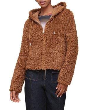 Avec Les Filles Hoodie Jacket - Brown