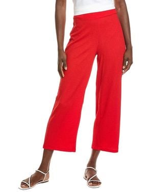 Jones New York Pull-On Wide Leg Crop Pant - Red