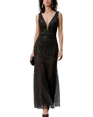 Vincent Embellished Maxi Dress - Black