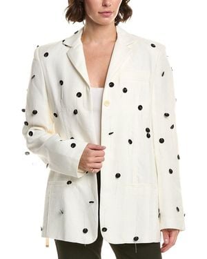 Jacquemus La Veste Brodee Blazer - White