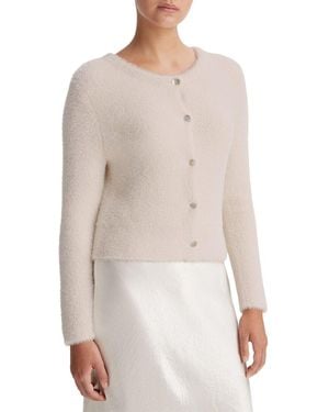 Vince Eyelash Cardigan - White