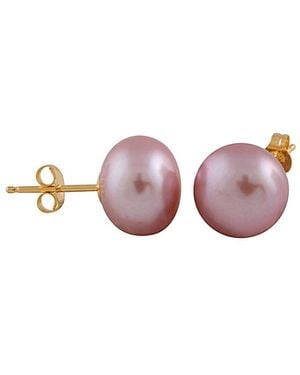 Splendid 14k 9-9.5mm Freshwater Pearl Studs - Pink