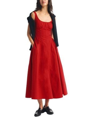 LOEY Midi Dress - Red