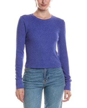 Michael Stars Palmer Cropped T-shirt - Blue