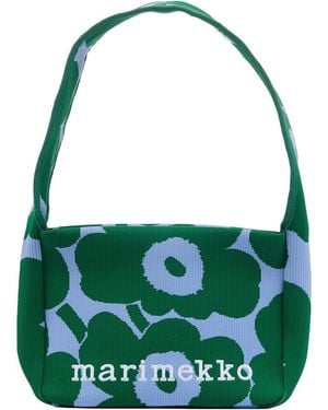 Marimekko Marimekko Knitted Unikko Satchel - Green