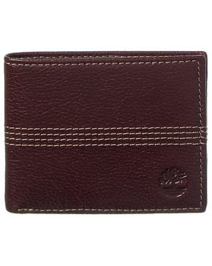 Timberland Leather Bifold Wallet - Purple