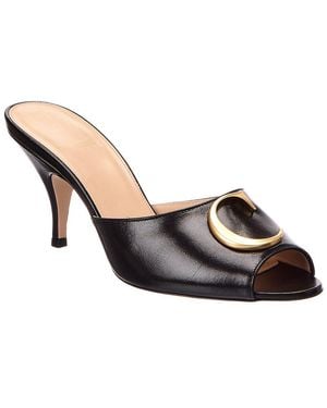 Dior Initials Leather Sandal - Black